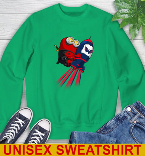 NHL Hockey Washington Capitals Deadpool Minion Marvel Shirt Sweatshirt 8