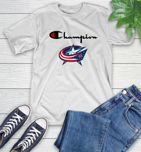 NHL Hockey Columbus Blue Jackets Champion Shirt T-Shirt