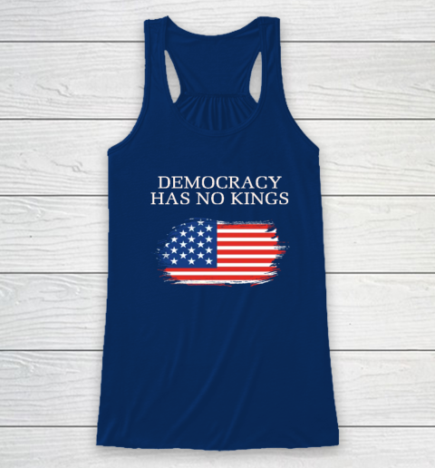 Democracy Has No Kings Anti Trump Racerback Tank 4