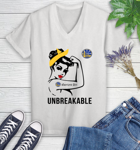 NBA Golden State Warriors Girl Unbreakable Basketball Sports Women's V-Neck T-Shirt