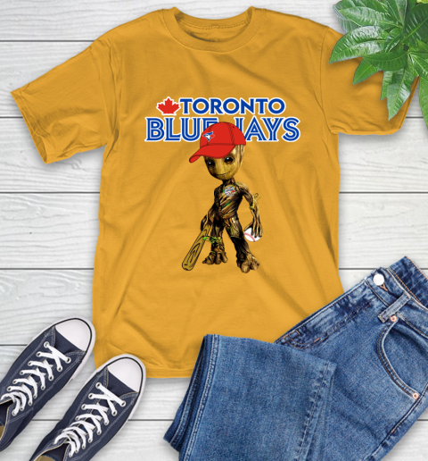 MLB Toronto Blue Jays Groot Guardians Of The Galaxy Baseball T-Shirt 3