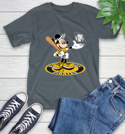 MLB Baseball Pittsburgh Pirates Cheerful Mickey Disney Shirt T-Shirt 7