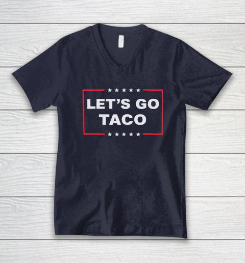 Let's Go Taco V-Neck T-Shirt 2