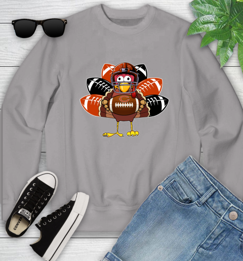 Chicago Bears Turkey Thanksgiving Day Youth Sweatshirt 4