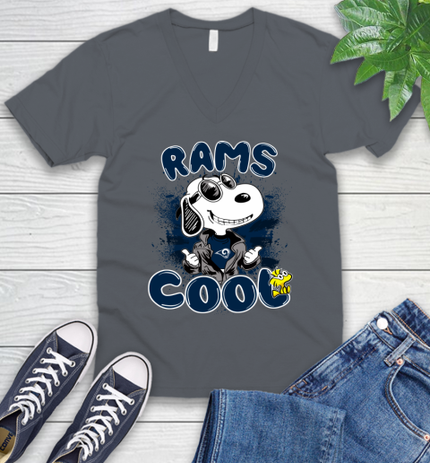 NFL Football Los Angeles Rams Cool Snoopy Shirt V-Neck T-Shirt 4