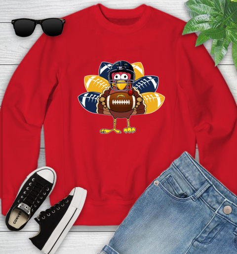 San Diego Chargers Turkey Thanksgiving Day Youth Sweatshirt 9