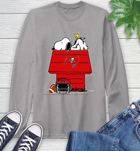 Tampa Bay Buccaneers NFL Football Snoopy Woodstock The Peanuts Movie Long Sleeve T-Shirt 6