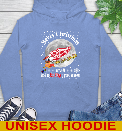 Detroit Red Wings Merry Christmas To All And To Red Wings A Good Season NHL Hockey Sports Hoodie 11
