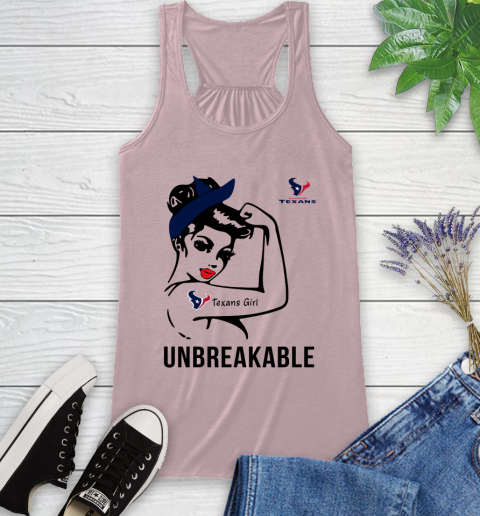 NFL Houston Texans Girl Unbreakable Football Sports Racerback Tank 5