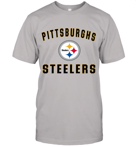 Pittsburgh Steelers NFL Line Gray Victory Unisex Jersey Tee
