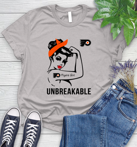 NHL Philadelphia Flyers Girl Unbreakable Hockey Sports Women's T-Shirt 10