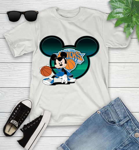 NBA New York Knicks Mickey Mouse Disney Basketball Youth T-Shirt 12