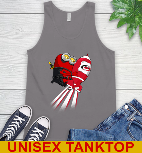 NHL Hockey Carolina Hurricanes Deadpool Minion Marvel Shirt Tank Top 6