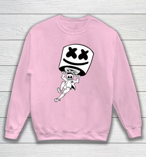 Funny Marshmallow Dancing DJ Music Shirt Love Gift Christmas Sweatshirt Tee For Sports