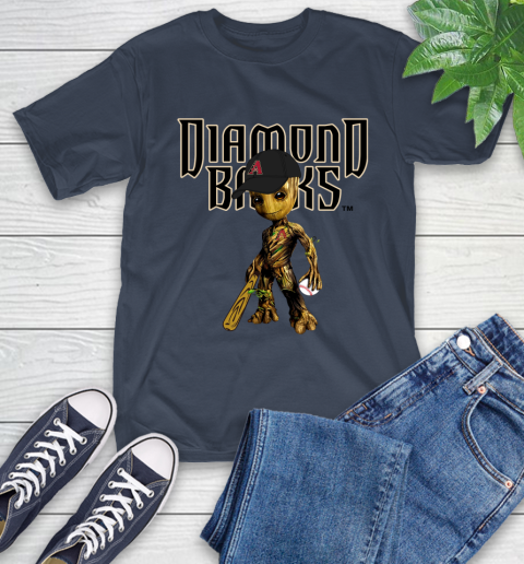 MLB Arizona Diamondbacks Groot Guardians Of The Galaxy Baseball T-Shirt 4