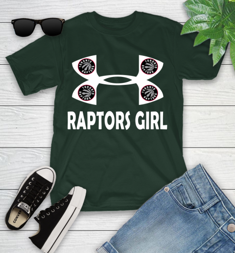 NBA Toronto Raptors Girl Under Armour Basketball Sports Youth T-Shirt 5