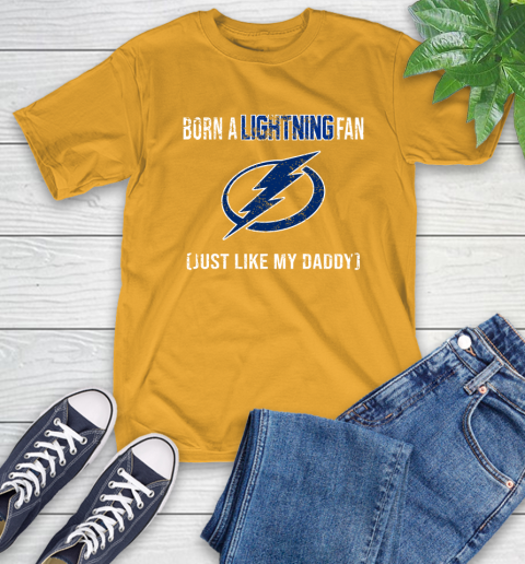 NHL Tampa Bay Lightning Hockey Loyal Fan Just Like My Daddy Shirt T-Shirt 2