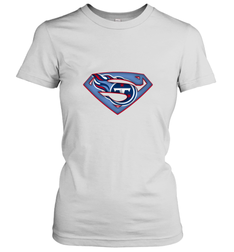 We Are Undefeatable The Tennessee Titans x Superman NFL Women's T-Shirt