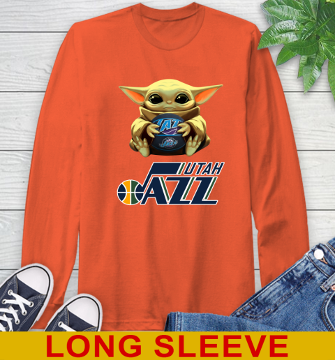 NBA Basketball Utah Jazz Star Wars Baby Yoda Shirt 62