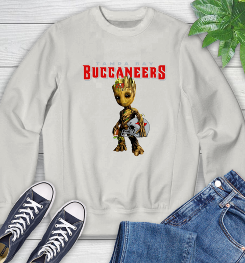Tampa Bay Buccaneers NFL Football Groot Marvel Guardians Of The Galaxy Sweatshirt 12