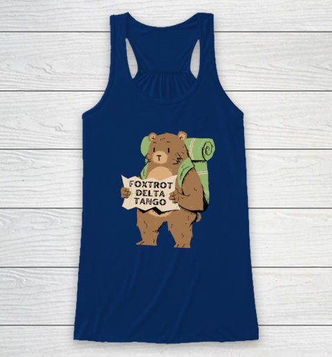 Bear Foxtrots Deltas Tangos Funny Racerback Tank 4