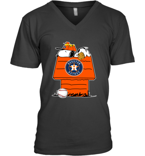 MLB Houston Astros Snoopy Woodstock The Peanuts Movie Baseball T Shirt -  Rookbrand