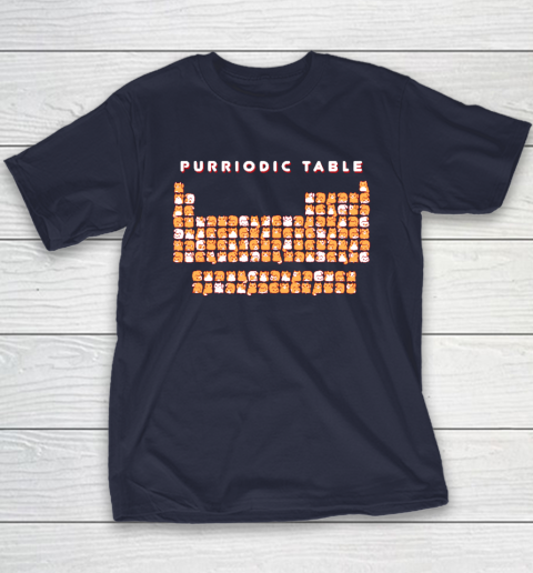Purriodic Table Cat Funny Youth T-Shirt 2