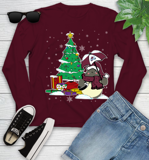 Colorado Avalanche NHL Hockey Cute Tonari No Totoro Christmas Sports Youth Long Sleeve 6