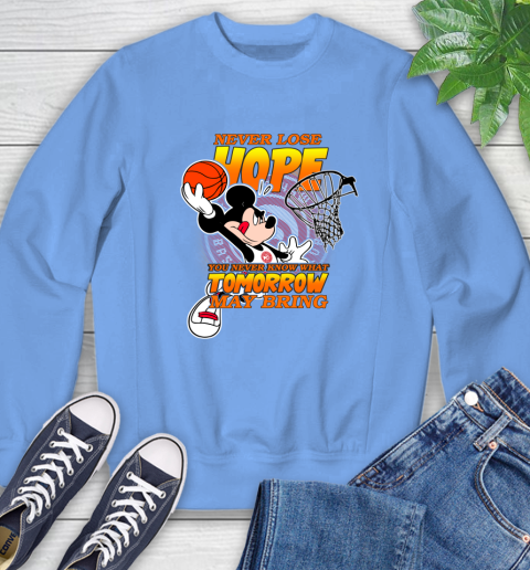 Atlanta Hawks NBA Basketball Mickey Disney Never Lose Hope Sweatshirt 11