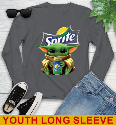 Star Wars Baby Yoda Hugs Sprite Soft Drink Shirt 130