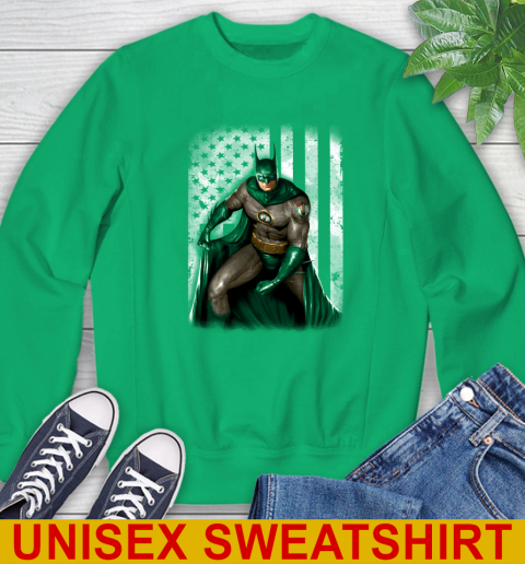 Boston Celtics NBA Basketball Batman DC American Flag Shirt Sweatshirt 8
