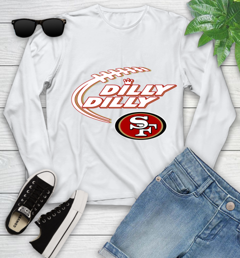NFL San Francisco 49ers Dilly Dilly Football Sports Youth Long Sleeve