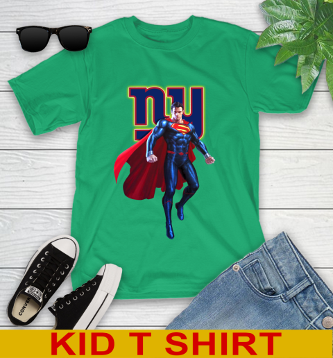 NFL Superman DC Sports Football New York Giants Youth T-Shirt 6