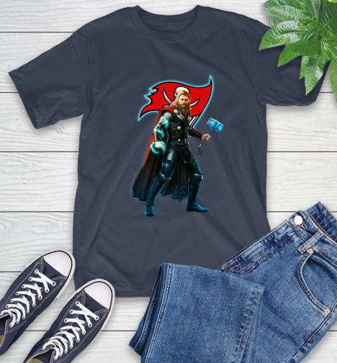 NFL Thor Avengers Endgame Football Tampa Bay Buccaneers T-Shirt 4