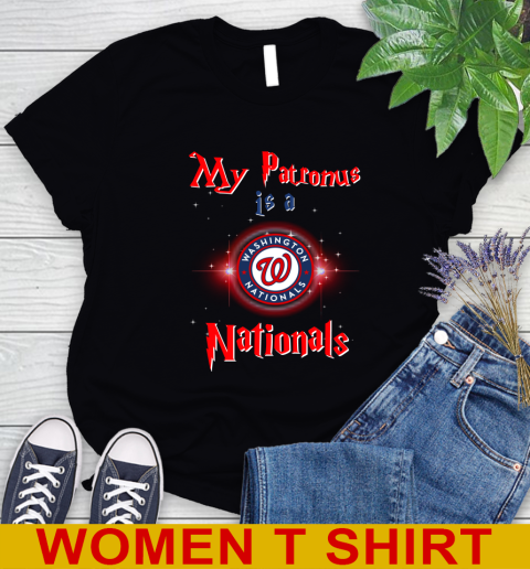 MLB Baseball Harry Potter My Patronus Is A Washington Nationals Women's T-Shirt