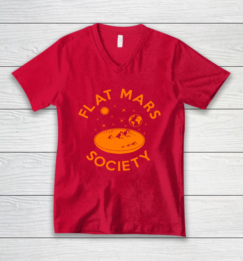 Flat Mars Society Shirt V-Neck T-Shirt 7 Flat Mars Society Shirt V-Neck T-Shirt - Image 7