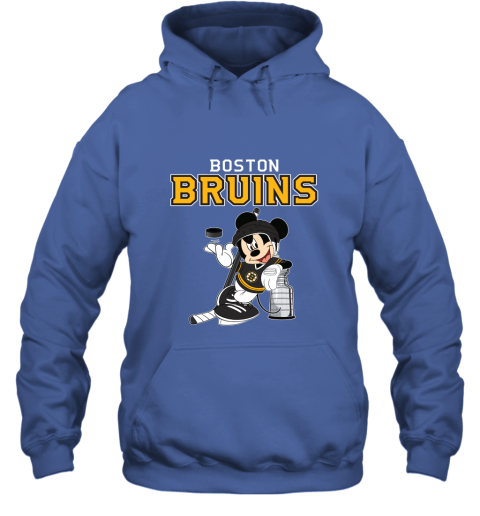 Mickey Boston Bruins With The Stanley Cup Hockey NHL Hoodie
