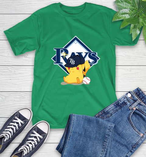 MLB Pikachu Baseball Sports Tampa Bay Rays T-Shirt 7