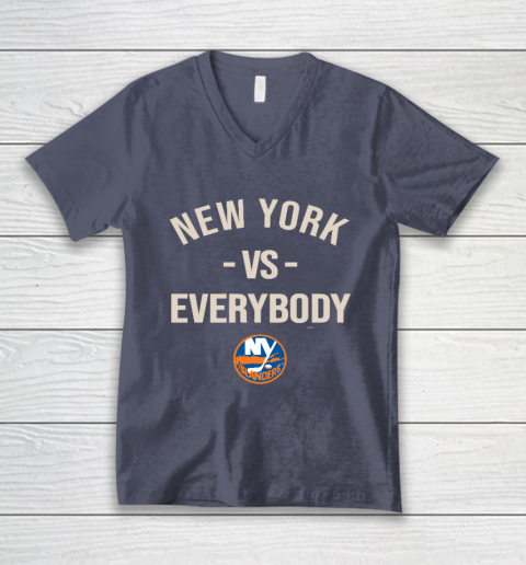 New York Islanders Vs Everybody V-Neck T-Shirt 7