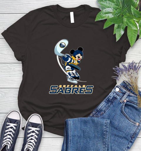NHL Hockey Buffalo Sabres Cheerful Mickey Mouse Shirt Women's T-Shirt 9
