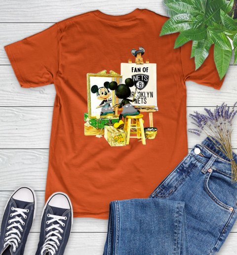 NBA Basketball Brooklyn Nets Mickey Drawing Shirt 84