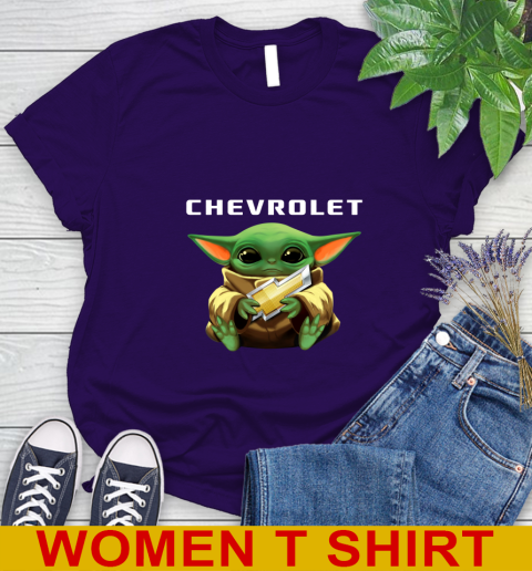 Star Wars Baby Yoda Hugs Chevrolet Car Shirt 88