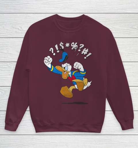 Disney Mickey And Friends Donald Angry Jump Youth Sweatshirt 4