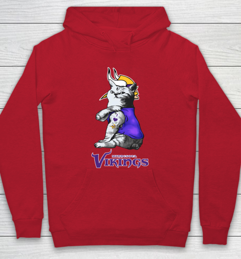 NFL Football My Cat Loves Minnesota Vikings Hoodie 7
