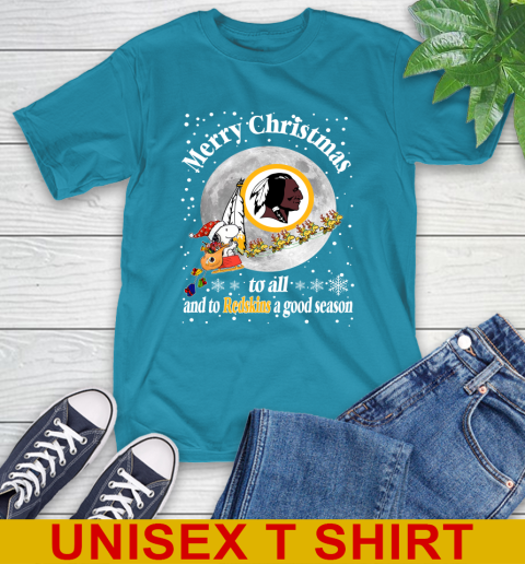 Washington Redskins Merry Christmas To All And To Redskins A Good Season NFL Football Sports T-Shirt 9