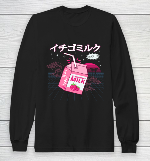 Strawberry Milk  VAPORWAVE Harajuku Long Sleeve T-Shirt