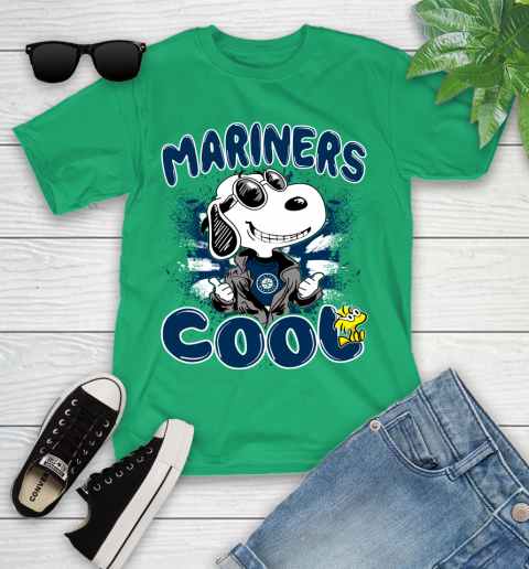 MLB Baseball Seattle Mariners Cool Snoopy Shirt Youth T-Shirt 8 MLB Baseball Seattle Mariners Cool Snoopy Shirt Youth T-Shirt - Image 8