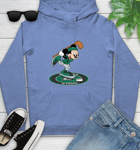 NHL Hockey Dallas Stars Cheerful Mickey Disney Shirt Youth Hoodie 11