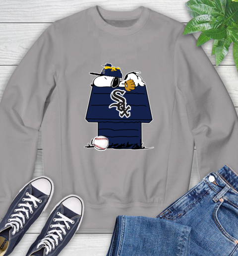 MLB Chicago White Sox Snoopy Woodstock The Peanuts Movie Baseball T Shirt Sweatshirt 5