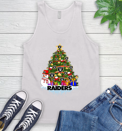 Oakland Raiders Merry Christmas NFL Football Sports Tank Top
